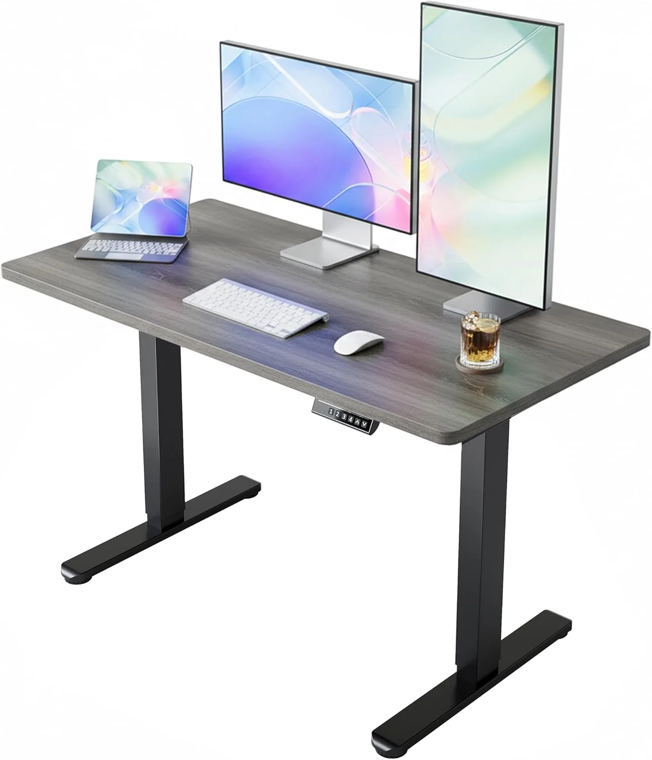 Nook 32 Small Electric Standing Desk Adjustable Height, 4 Memory Height Settings