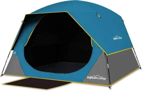 Alternative view of Nook Tent 4/6 Person Blackout Camping Tent with Rainfly, Waterproof Portable Double Layer Family Dome Tent for