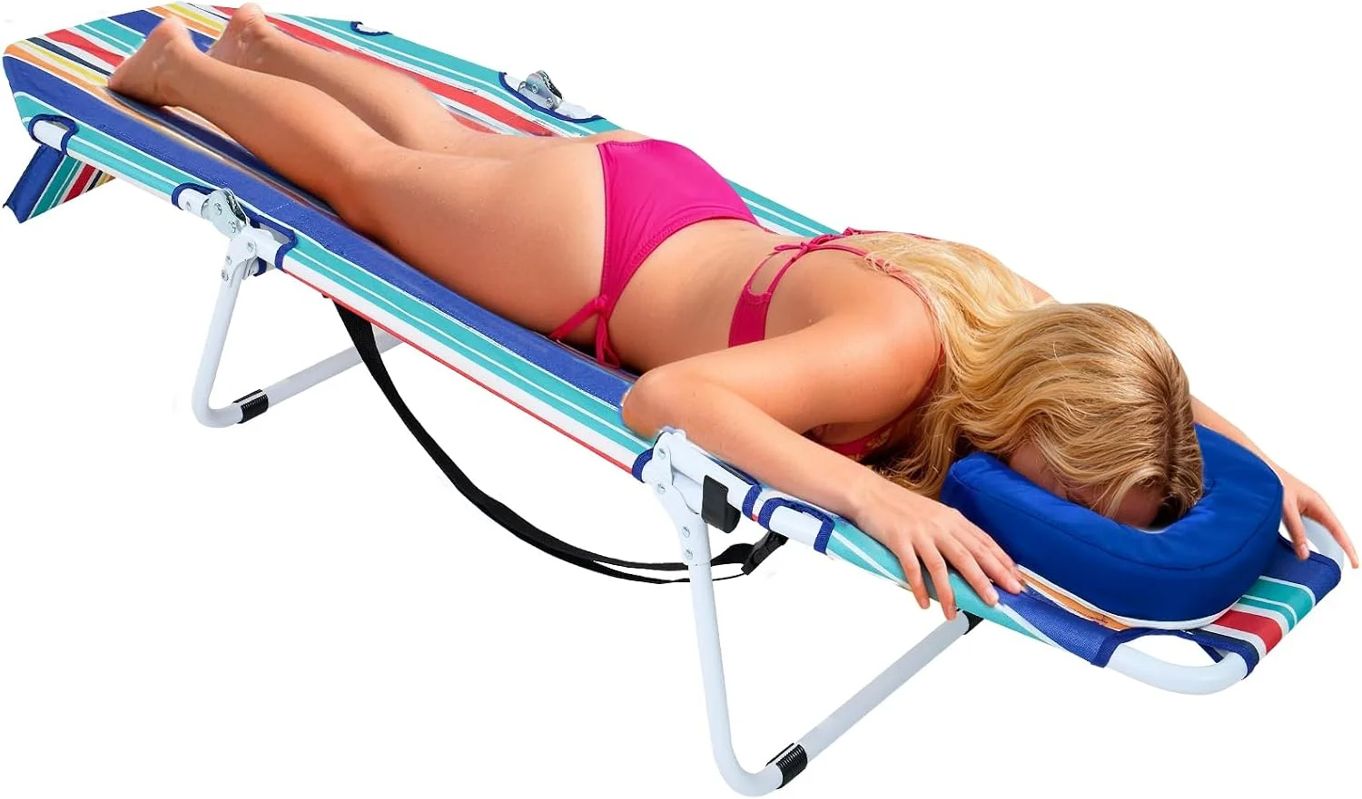 Heavy Duty Chaise Lounge Chair, Adjustable 5-Position Folding Chaise Lounge Chairs for Outside - Image 3