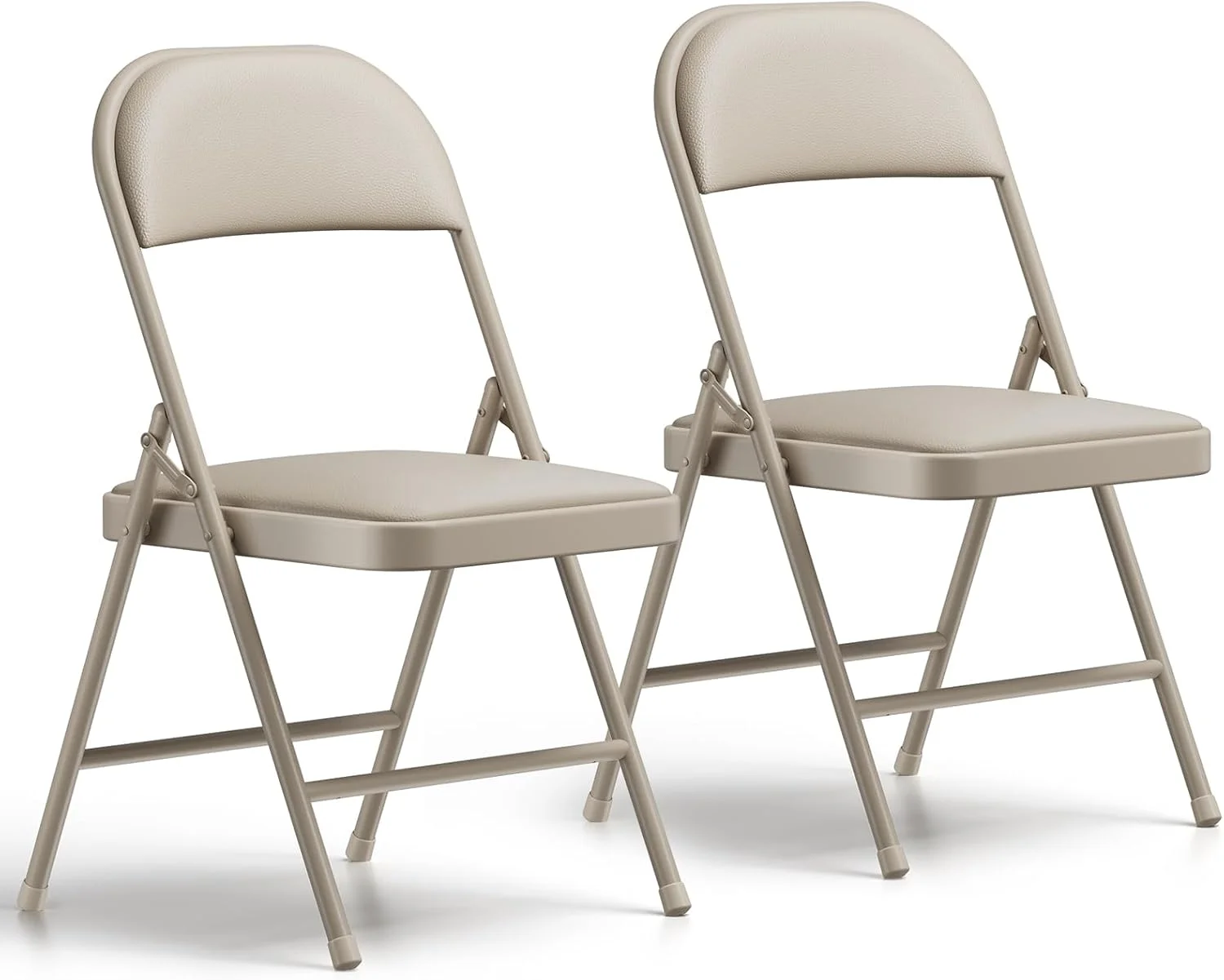Nook CHANGES Folding Chair 4 Pack, Comfy PU Leather Padded Folding Chairs for Outside and Indoor - Image 4