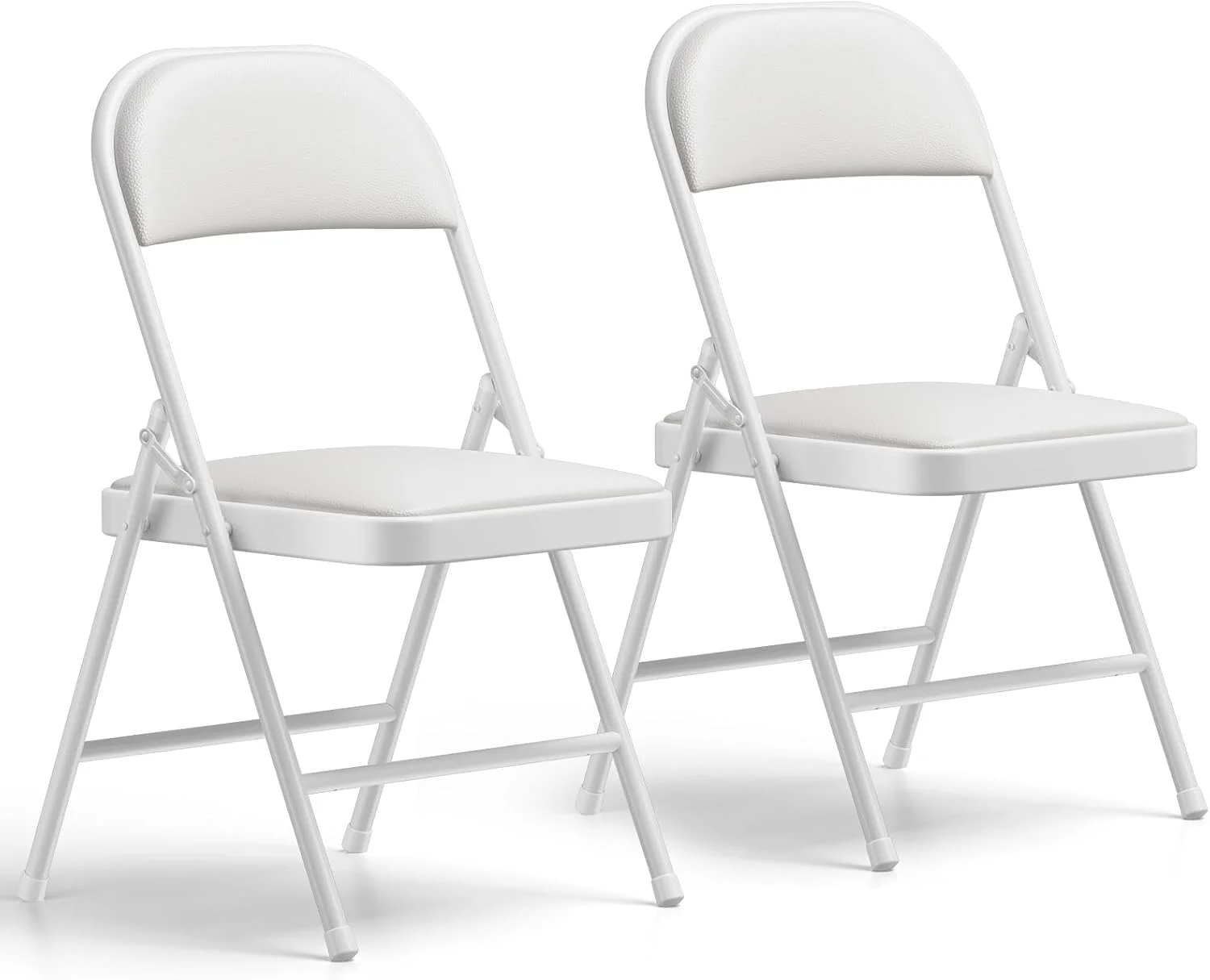 Nook CHANGES Folding Chair 4 Pack, Comfy PU Leather Padded Folding Chairs for Outside and Indoor - Image 22