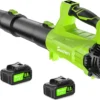 Nook Leaf Blower Cordless 750CFM 250MPH with 3.0Ah Battery and Charger - For Yard Cleanup