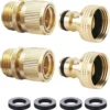Nook Hose Quick Connector Water Hose Qucik Connect Garden Hose Connectors Brass Hose connectors Water Quick Connect