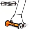 Nook 18-Inch Manual Lawn Mower, 5-Blade Push Reel, 9 Heights - For Lawn Care