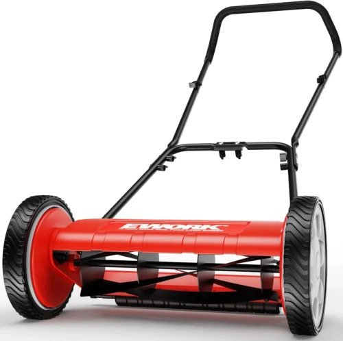 Nook Push Reel Lawn Mower 23 with 5-Blade Cutting System for Lawn Care - For Lawn Care