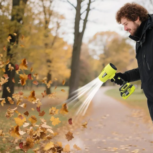 Alternative view of Nook Turbo Jet Leaf Blower: Cordless Leaf Blower for Yard Leaves, Driveway Sand & Car Drying - 450 CFM High Speed with - For Yard Cleanup