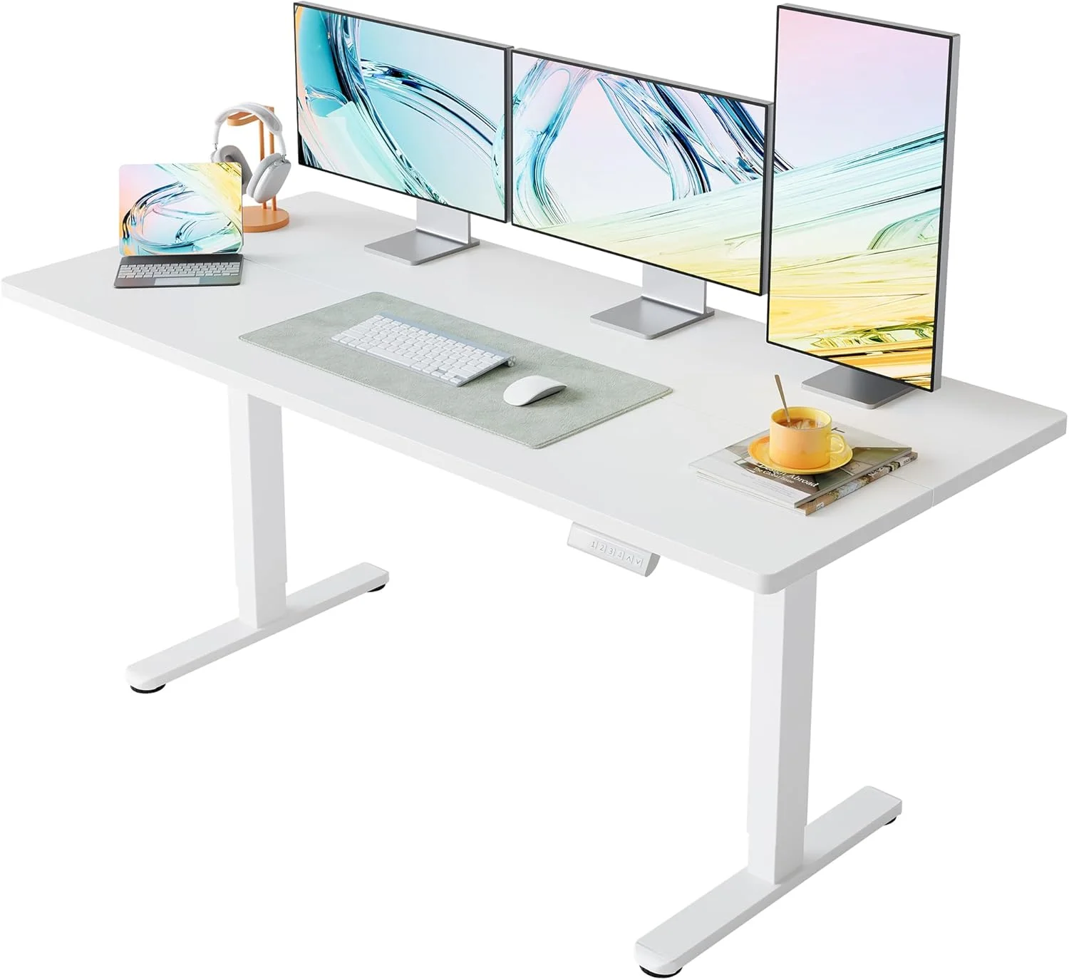 Nook 32 Small Electric Standing Desk Adjustable Height, 4 Memory Height Settings - Image 12