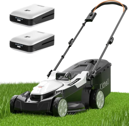 Nook 40V (2 x 20V) 16 Electric Lawn Mower Cordless, Brushless Lawnmower with 6-Height Adjust, Portable & Lightweight - For Lawn Care