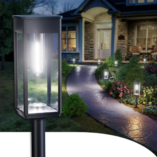 Nook Solar Pathway Lights Outdoor, 8 Pack Bright Solar Lights Outdoor, IP65 Waterproof Solar Garden Lights Solar