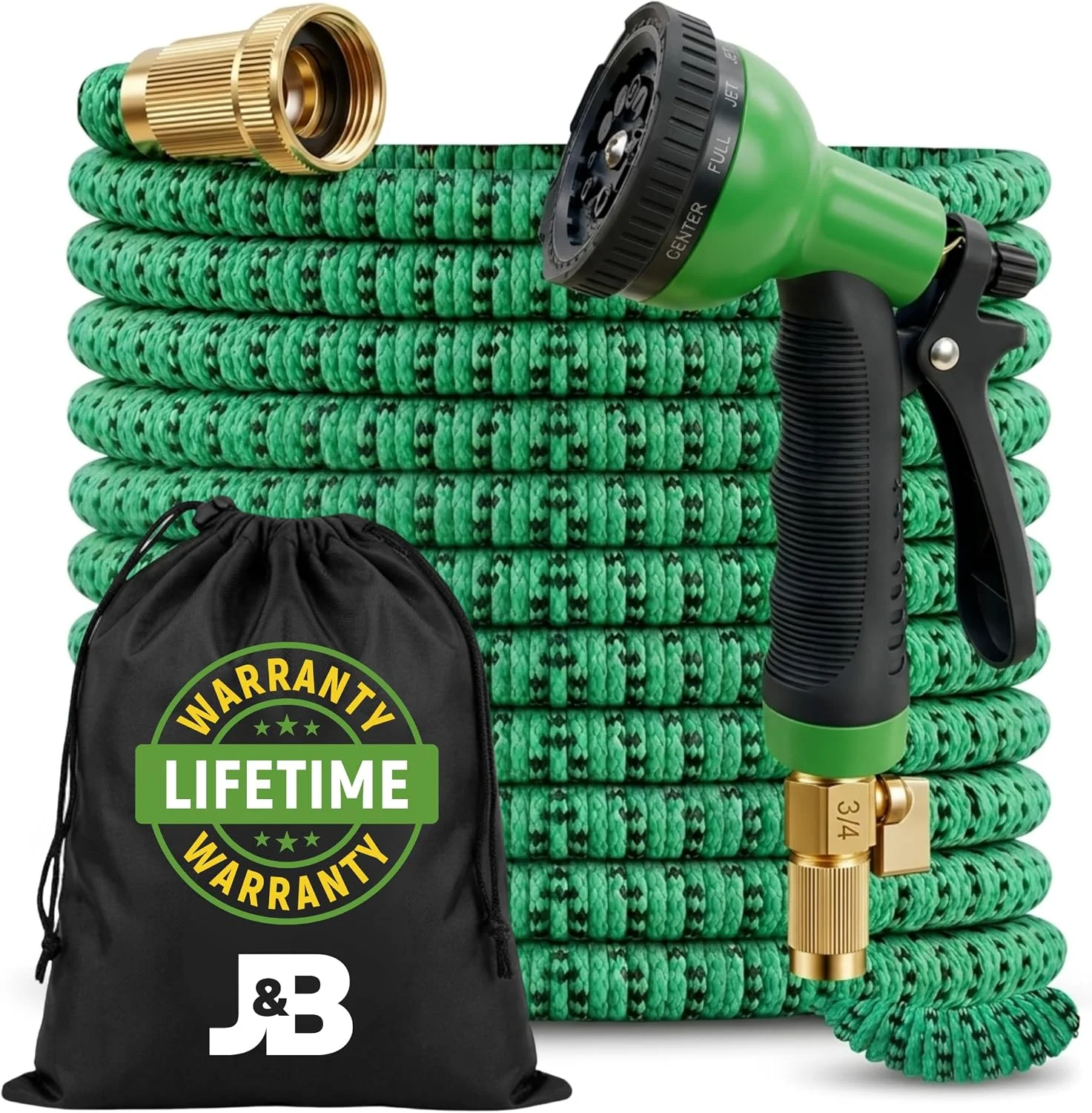 Nook XpandaHose 150ft Expandable Garden Hose, Lightweight, Brass Connectors - For Garden Watering - Image 2