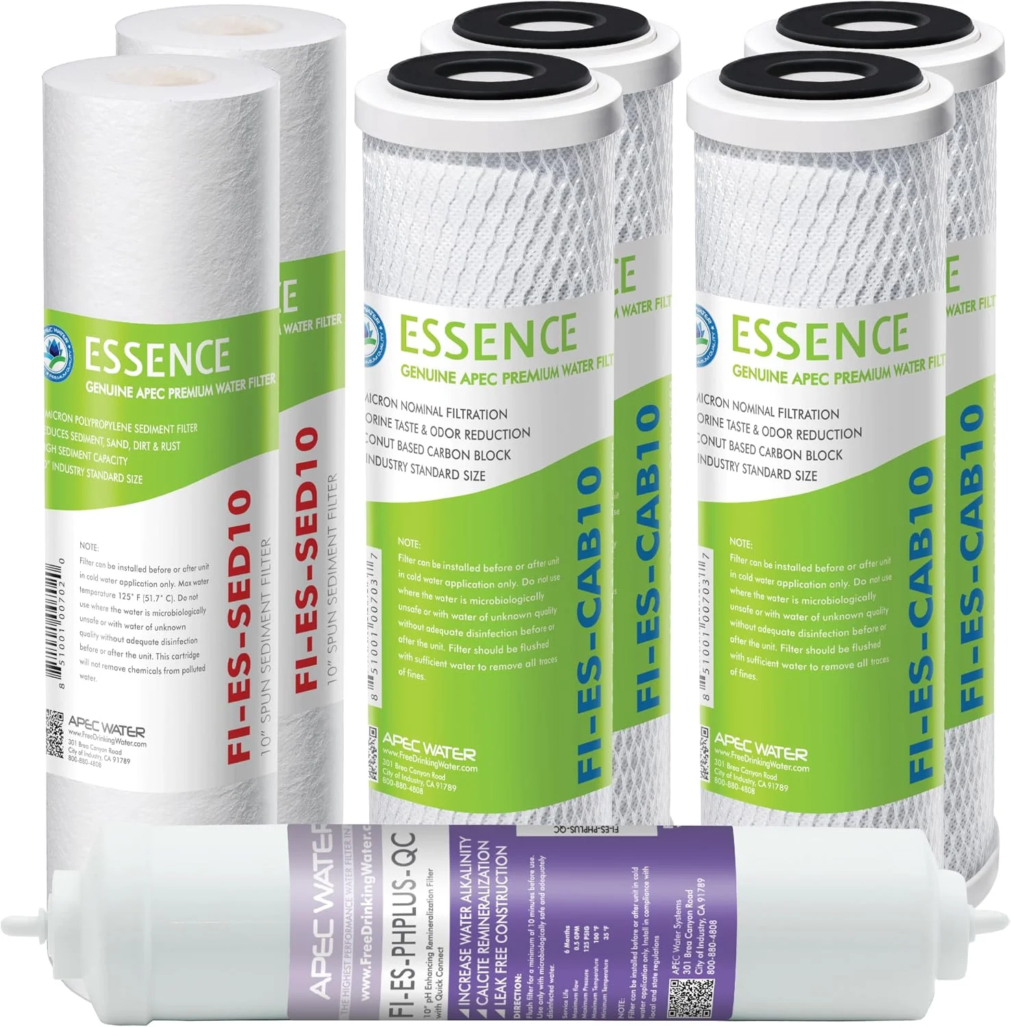 Nook Water FILTER-MAX-ES50 Reverse Osmosis Filter Replacement Set, 50 GPD - For Home Projects