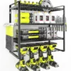 Nook Power Tool Organizer, 4 Layer Drill Holders Wall Mount, Heavy Duty Metal Organizers and Storage Rack for Garage - For Garage Organization