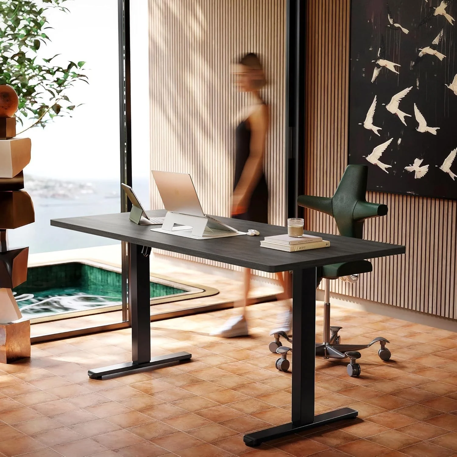 Nook 32 Small Electric Standing Desk Adjustable Height, 4 Memory Height Settings - Image 21