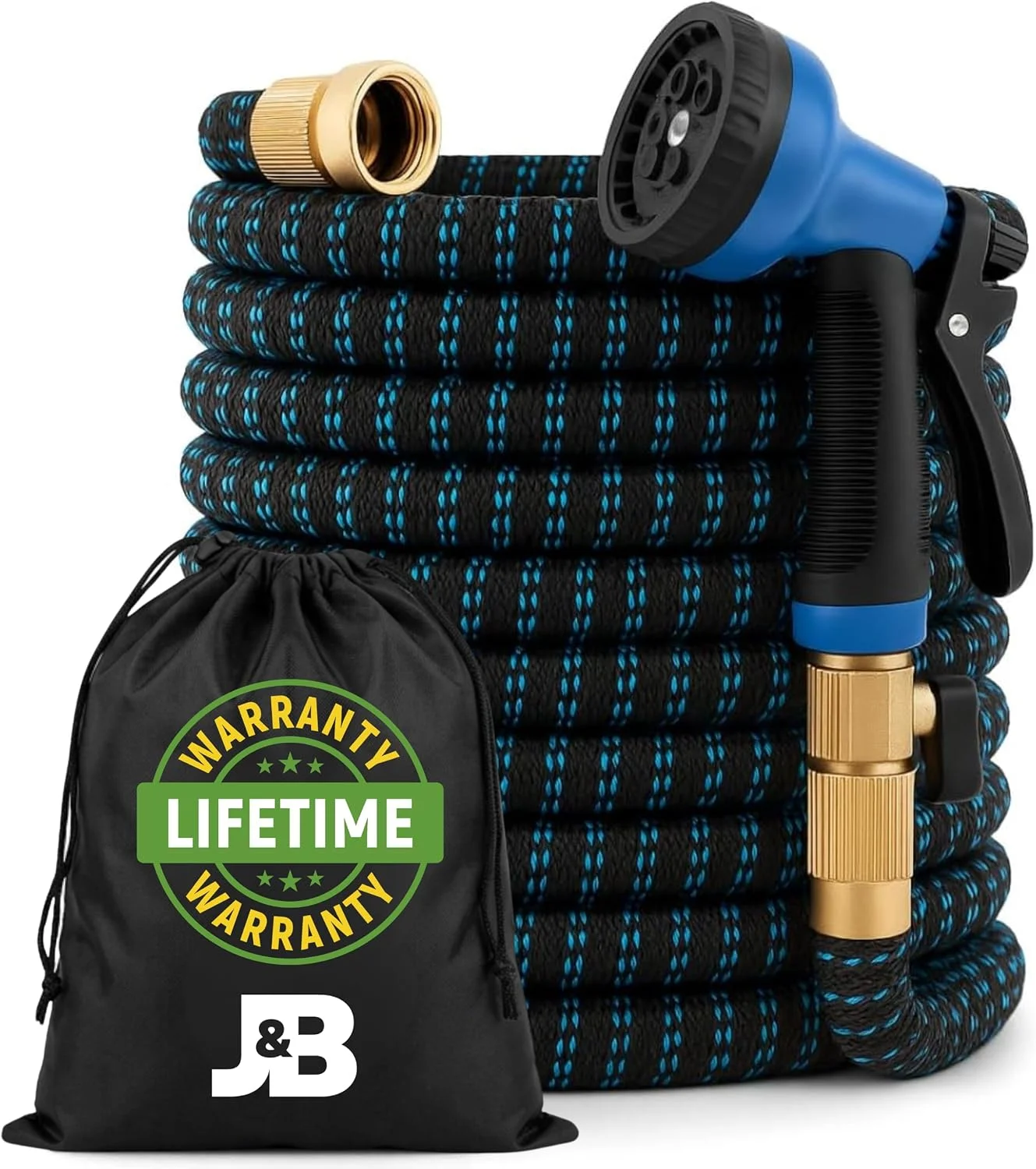 Nook XpandaHose 150ft Expandable Garden Hose, Lightweight, Brass Connectors - For Garden Watering - Image 3