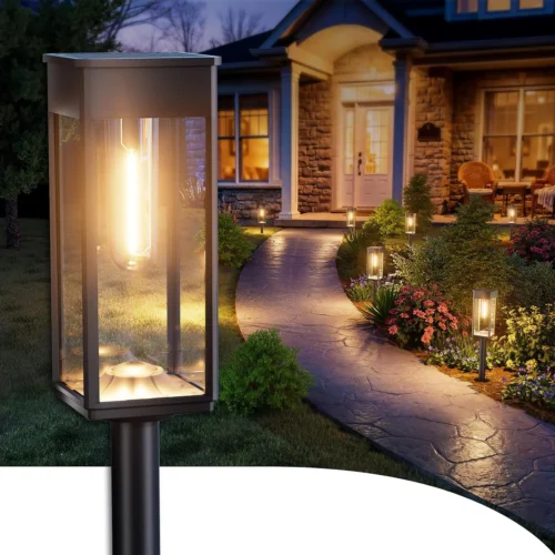 Alternative view of Nook Solar Pathway Lights Outdoor, 8 Pack Bright Solar Lights Outdoor, IP65 Waterproof Solar Garden Lights Solar