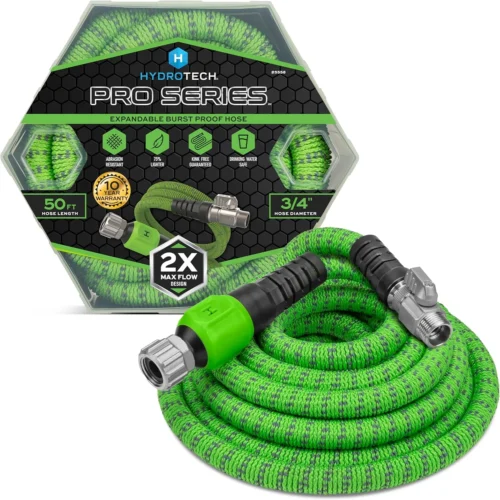 Nook Pro Series 100 ft Max Flow Garden Hose, 3/4 in Diameter, Patented Force Control Technology delivers 2x max
