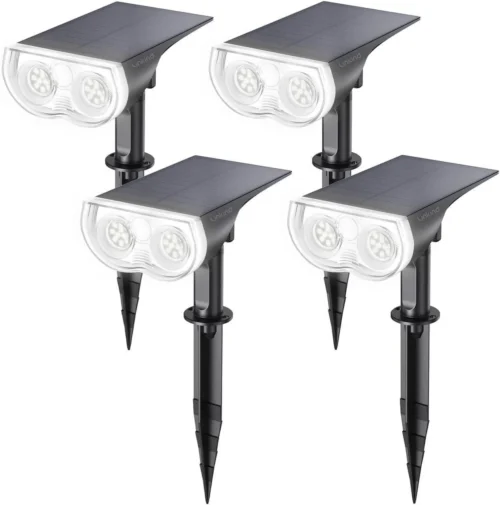 Alternative view of Nook Solar Lights Outdoor Waterproof LED Landscape Spotlight RGB 2 Pack
