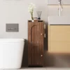 Nook Rattan Bathroom Storage Cabinet with 2 Doors and Adjustable Shelf