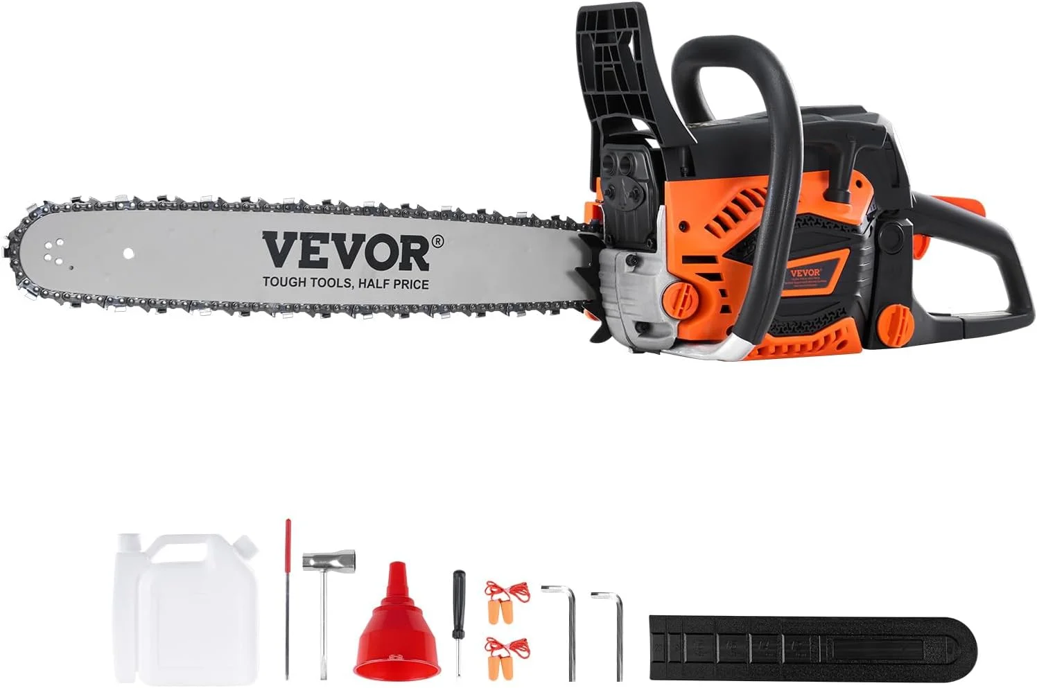 Gas Powered Chainsaw 25.4CC 2-Cycle 12 Inch 1.2HP Cordless Chain Saw