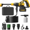 Pressure Washer Battery Powered, Handheld Cordless Power Washer (GlowYellow-Black)
