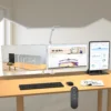 Nook Lumen Ultra Bright Architect Desk Lamp with Clamp, 36W Tall Overhead Led Desk Light for Home Office, 47Inch Long Dimmable Computer Monitor Light Bar