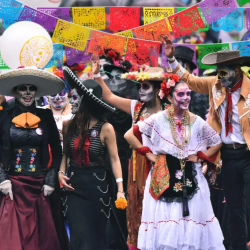 Alternative view of Nook 6 Packs 108 Ft Fiesta Party Decorations Mexican Party Banners Papel Picado Banners Cinco De Mayo Decorations Dia De Los Muertos Decor Mexico Halloween