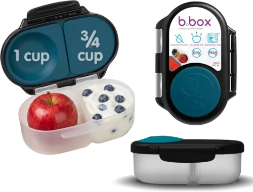 Nook Snack Box 2-Pack, Snack Containers for Kids, 1.75 Cup Kids Lunch Box