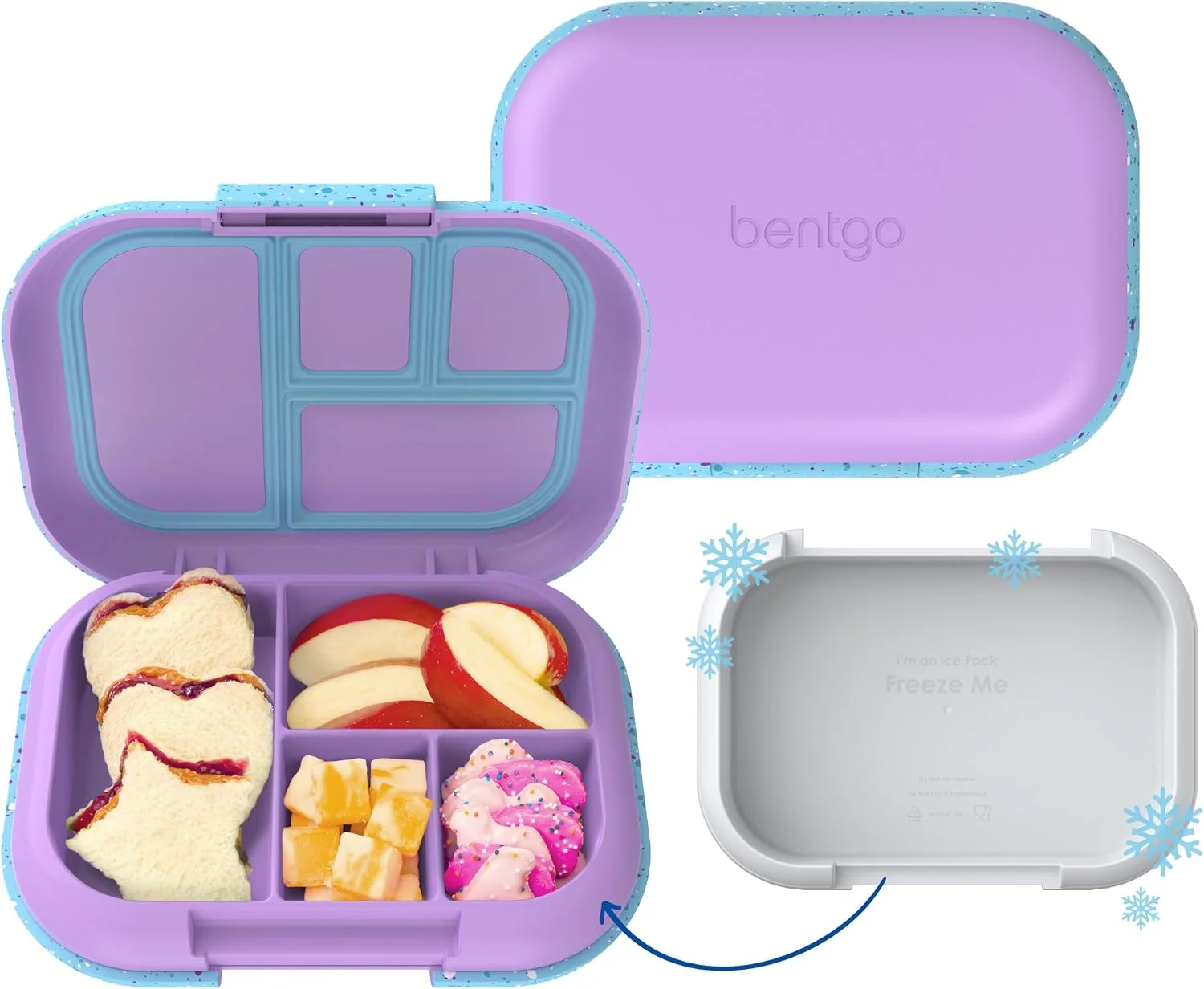 Nook Chill Kids 4-Compartment Bento Box Leakproof Lunch Box