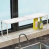 Nook Narrow Tall Storage Shelf for Windowsill & Kitchen, White