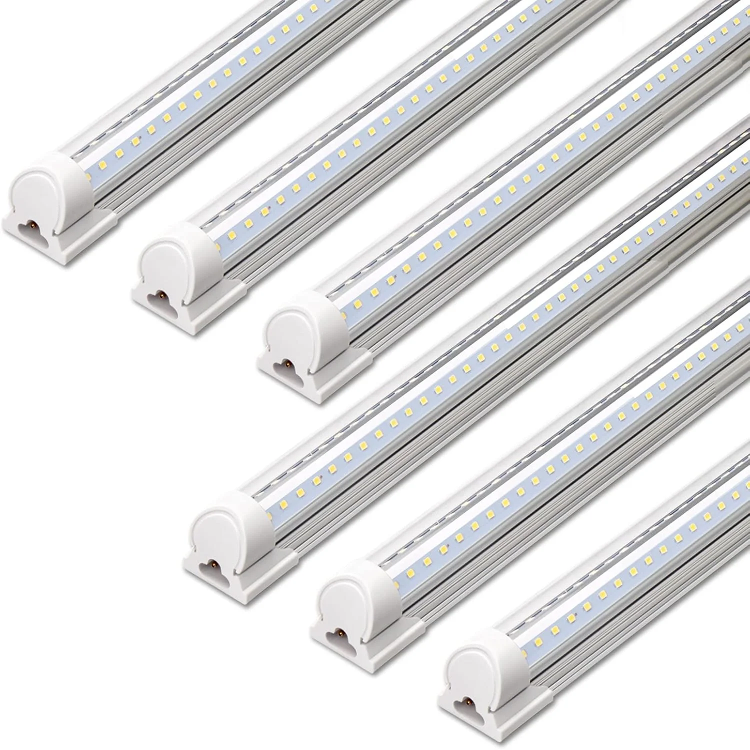 T8 LED Shop Lights 4FT, 40W 5500LM 5000K, 6 Pack, High Output Tube - Image 3