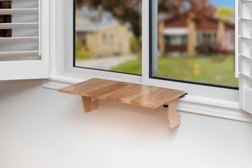 Alternative view of Nook Furnishes Original SillMate Window Plant Shelf, 21.25 Sill Shelf for Plants - Verify Sizing First - Cat Perch - Renter Friendly No Drilling/Damage - Sill Extender for Plants - Window Table