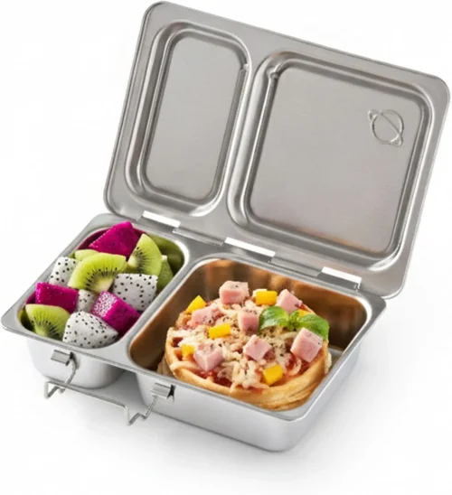 Nook Rover Stainless Steel Bento Box Style Lunch Box for Kids with 5 Compartments ?C Durable, Dishwasher Safe and BPA-Free Food Container
