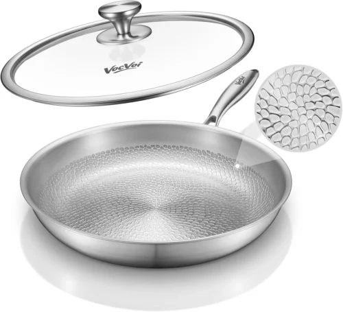 Nook VocVoi Titanium pans for cooking, 12 Nonstick pro frying cookware