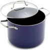 Blue Diamond 2QT Diamond Infused Ceramic Nonstick Sauce Pan with Lid, Blue