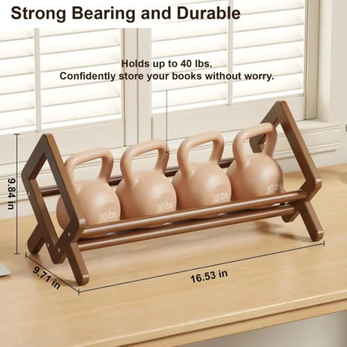 Alternative view of Nook Stable Desktop Bookshelf, Bamboo Under Desk Bookshelf, Book Rack