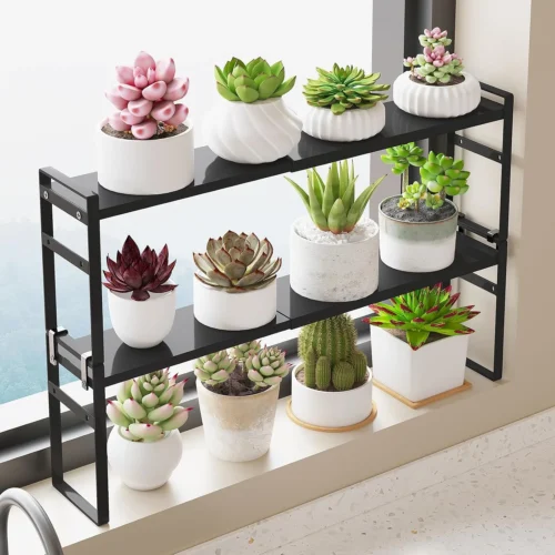 Nook Pack Expandable Narrow Tall Storage Shelf with Anti-Detach Buckle