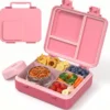Nook Bento Lunch Box for Kids with 9oz Insulated Food Jar, Pink