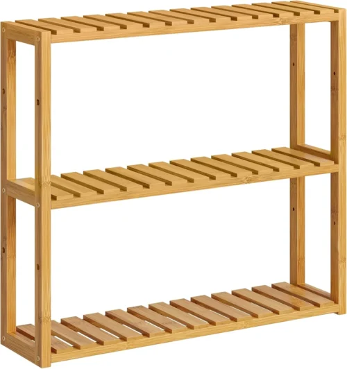 Nook Bamboo Bathroom Shelf, 3-Tier Adjustable Plants Rack
