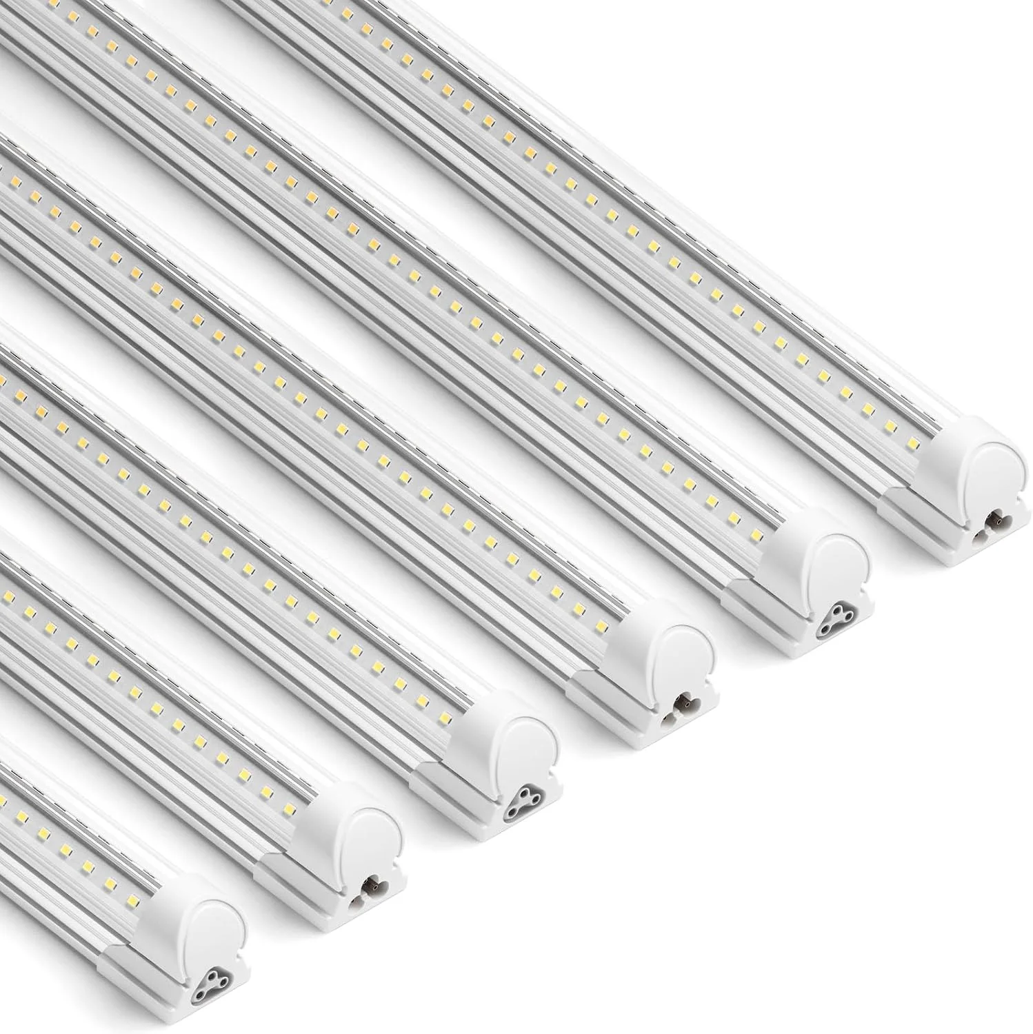T8 LED Shop Lights 4FT, 40W 5500LM 5000K, 6 Pack, High Output Tube - Image 2