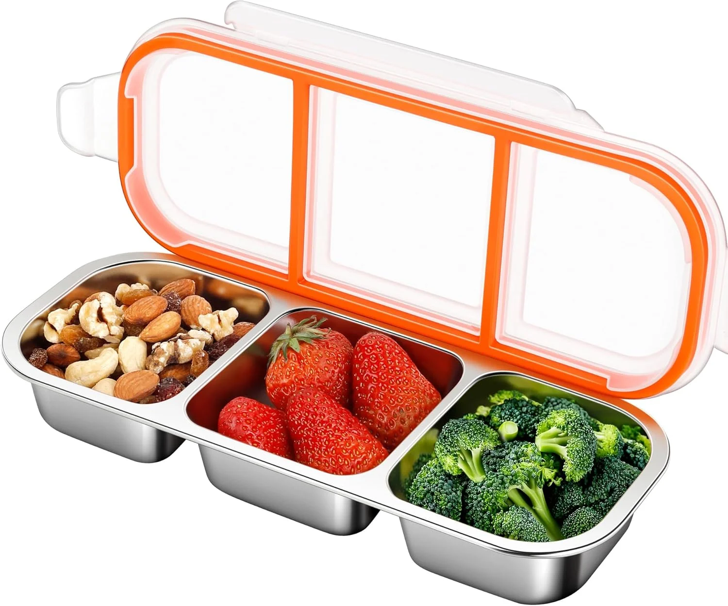 Nook 3-Pack Stainless Steel Snack & Lunch Containers for Kids & Adults, 20 oz