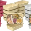Nook Bentgo Prep Meal Prep Kit, 1, 2 & 3-Compartment Containers, 60 Piece Set
