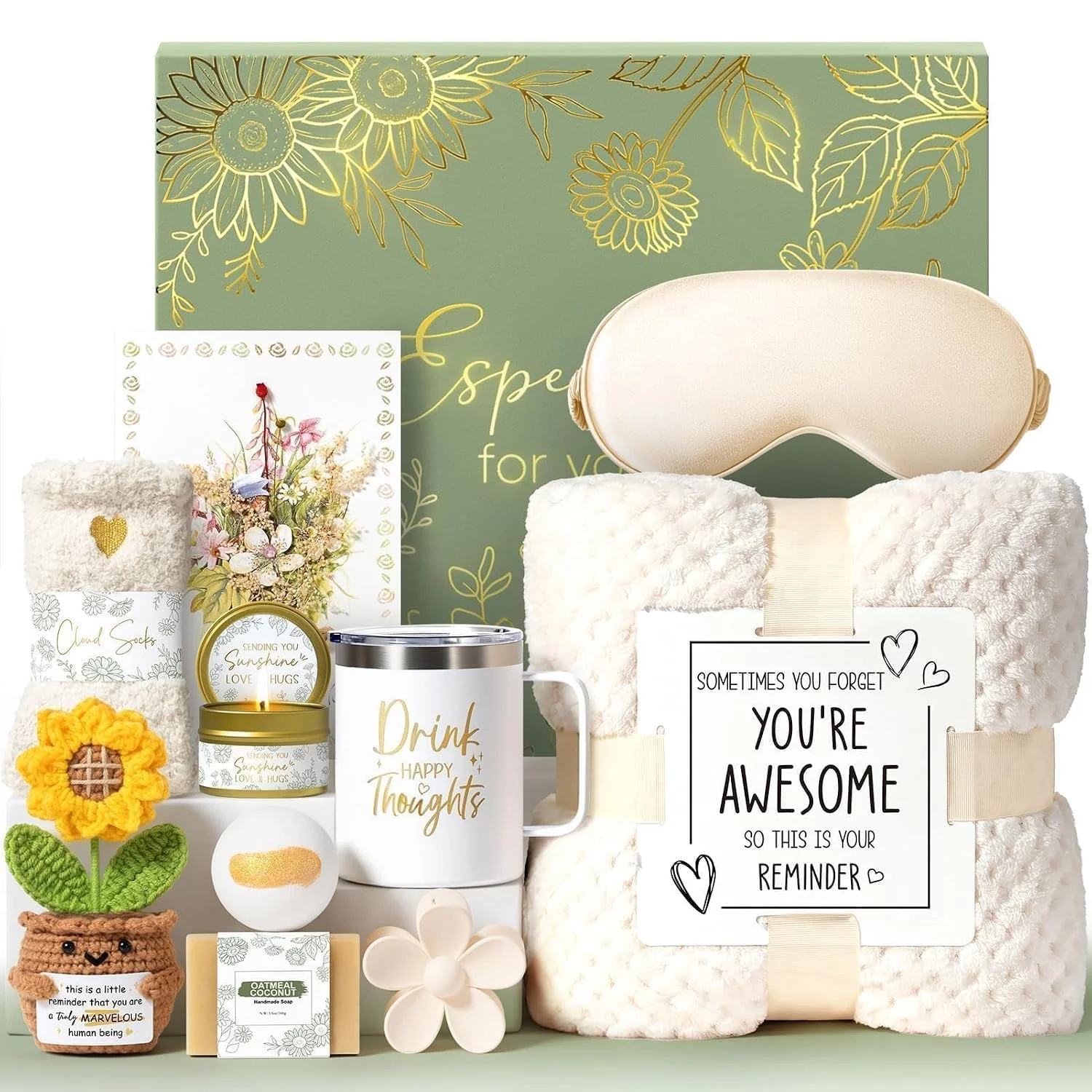 Nook Birthday Gifts for Women Get Well Soon Spa Gift Baskets Self Care Package