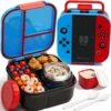 Nook Fimibuke Bento Box for Kids, Toddler Lunch Box with 8.5oz Thermo Food Jar