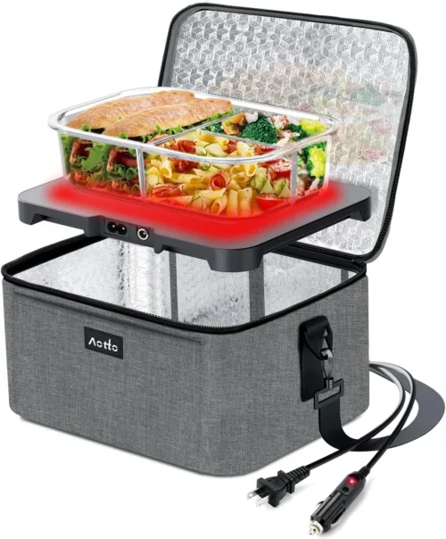 Alternative view of Nook Portable Oven, Electric Lunch Box Food Heater - 12V/24V/110V 3-in-1 Car Food Warmer - Mini Personal Microwave Heated Lunch Box Warmer for Car, Truck