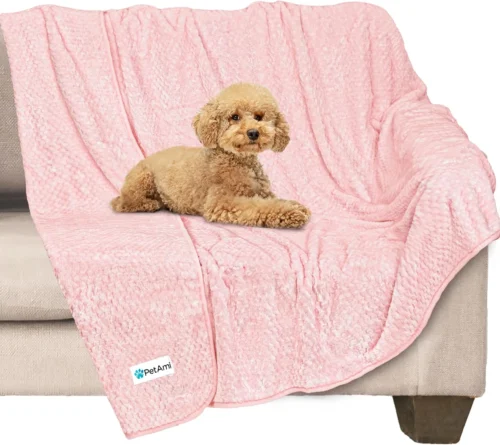 Alternative view of Nook PetAmi Waterproof Dog Blanket, Leakproof Pet Throw, Twin 60x80 Taupe Beige