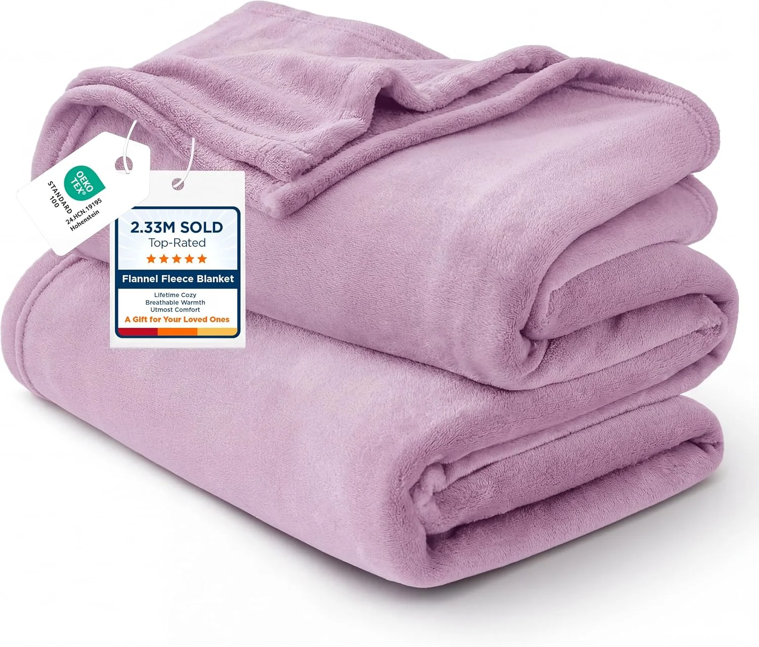 Nook Bedsure Soft Cozy Warm Fleece Bed Blanket Queen Size Navy 90x90 - Image 3