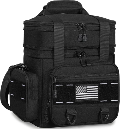 Alternative view of Nook Tactical Insulated Lunch Box Men Double Deck Heavy Duty Cooler Bag