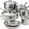 Nook Tramontina Signature Tri-Ply Clad Stainless Steel 12-Pc Pots and Pans Set