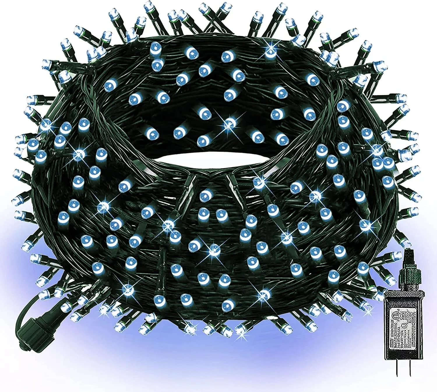 Nook Bright Smart Color Changing Christmas Lights, 66FT 200 LED RGB String Lights with Remote & App Controlled