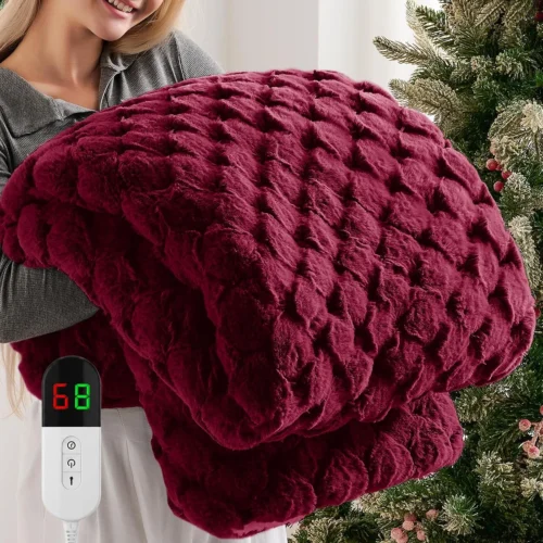 Alternative view of Nook Homemate Heated Electric Blanket Twin 62x84 Heating Throw Blanket